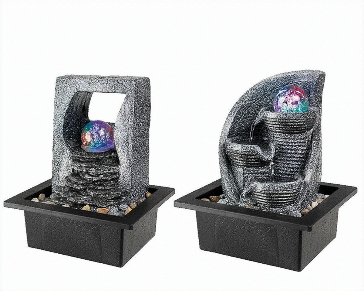 Tuinfontein Met LED Licht (17 x 20,5 x 25,5 cm)