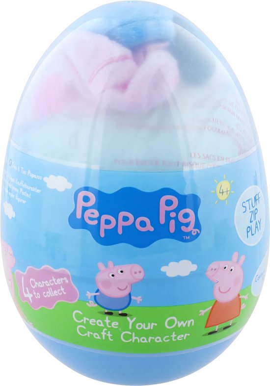 Peppa Pig - Pasen - Cadeau - enfants - doudou - fabriquer eigen doudou -  oeuf - speelgoed | bol