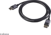 Akasa 8K DisplayPort cable with AL connector housing, 2M, DP1.4, Supports HBR3, 8K@60Hz