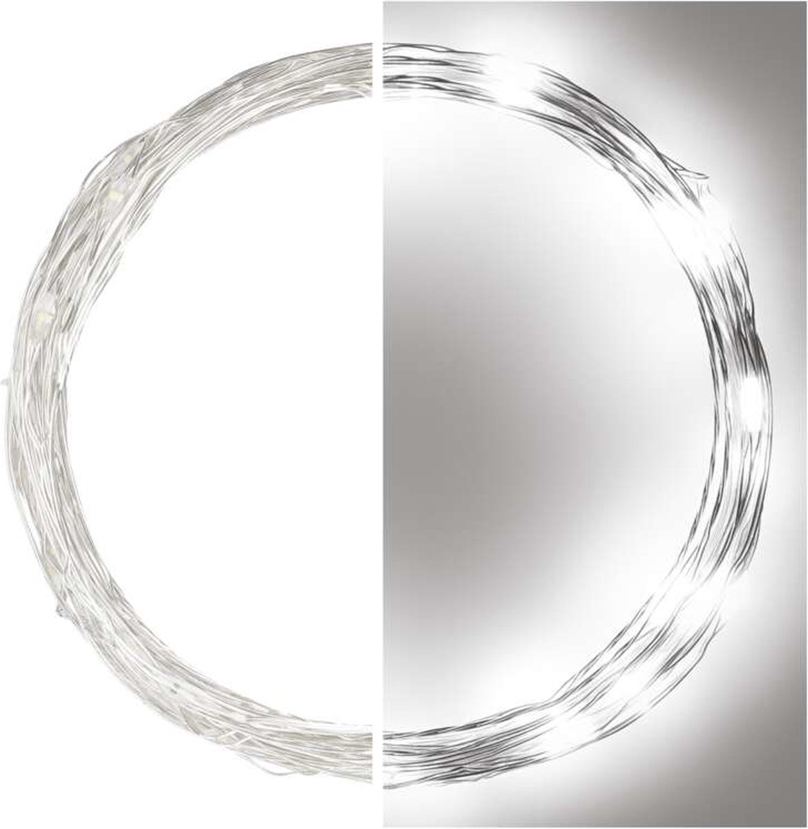 Emos D3AC02, Slinger, Metaal, Transparant, Koel wit, 4 m, Transparant