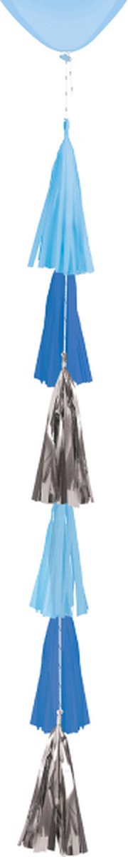 Amscan Hangdecoratie Ballontassel 70 Cm Papier Blauw