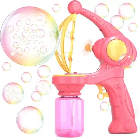 Bellenblaas pistool - Bellenblazer met vloeistof - Bubble gun - Bellenblaasmachine voor kinderen - Speelgoed - Bubbels in bubbels - roze