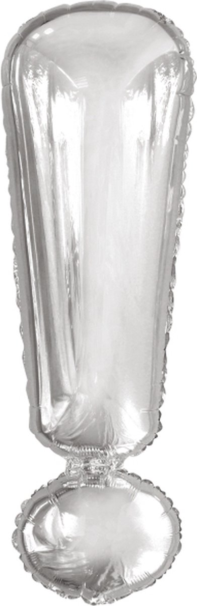 Amscan Folieballon Uitroepteken 86 Cm Zilver