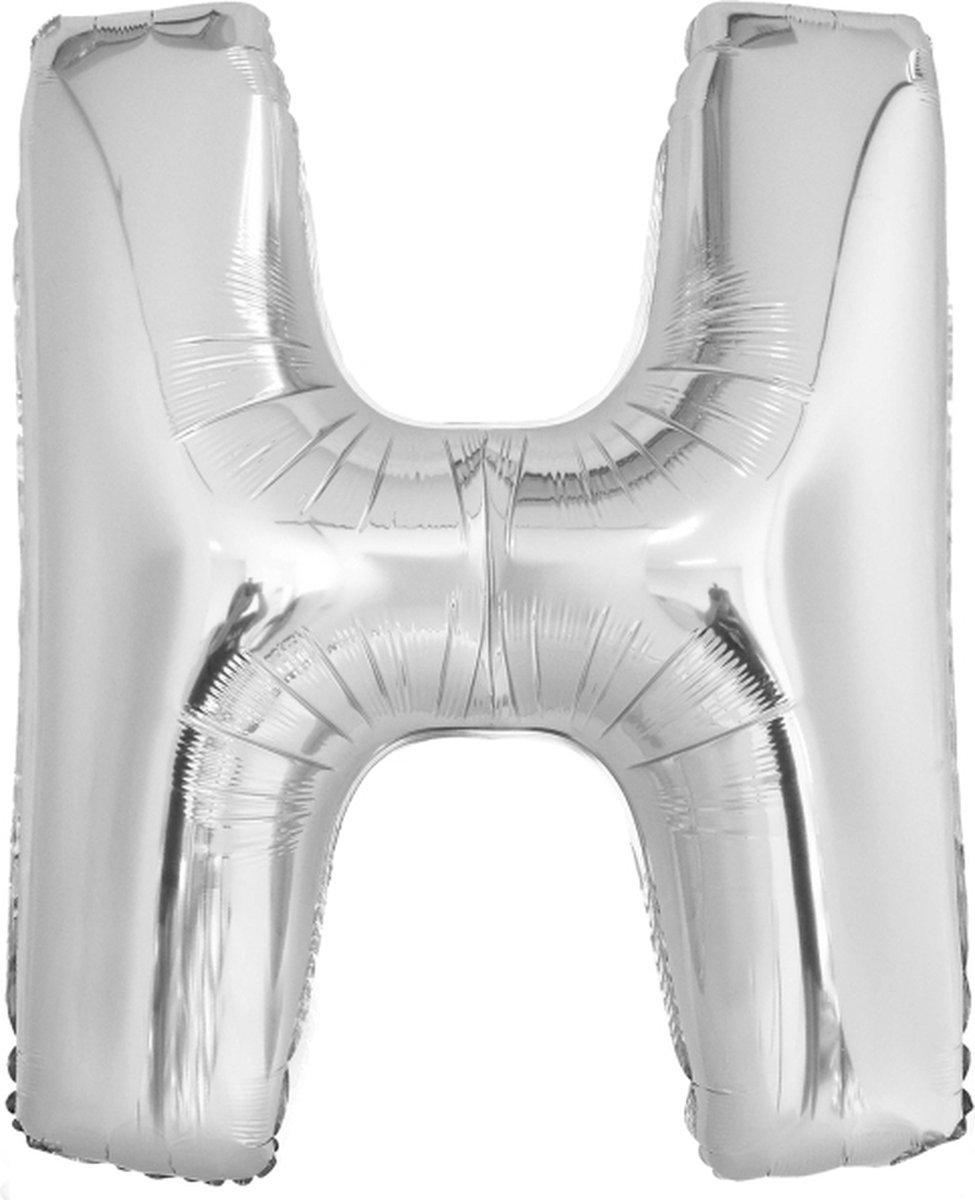 Amscan Letterballon H Folie 97 Cm Zilver