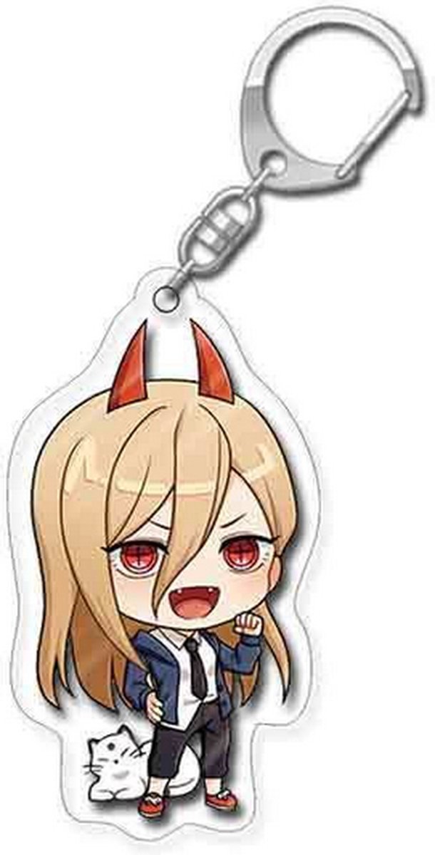 Chainsaw Man - Power - Blood Devil - Neko - Sleutelhanger/Keychain - Anime Merchandise - Figure - Manga