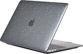 Mobigear Laptophoes geschikt voor Apple MacBook Air 13 Inch (2018-2020) Hoes Hardshell Laptopcover MacBook Case | Mobigear Sparkle - Zwart - Model A1932 / A2179 / A2337