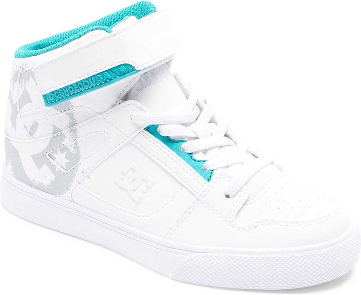 DC SHOES Pure High-Top Sneakers Kinderen - White / Green - EU 39