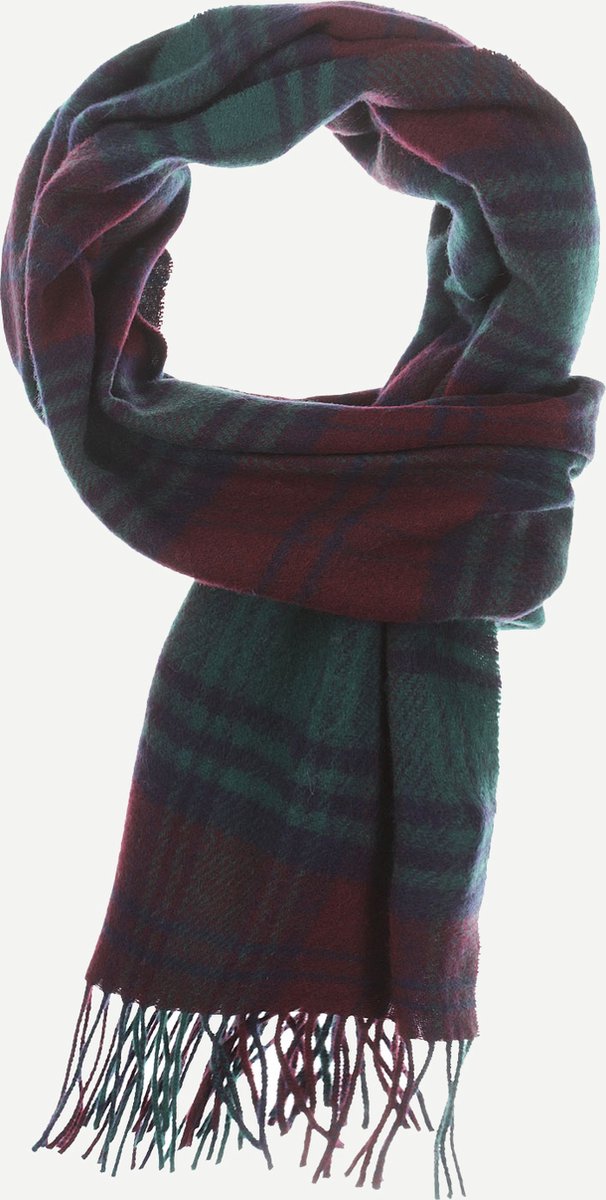 Steppin' Out Mannen Plaid Irish Wool Scarf Rood Wol Maat: one size