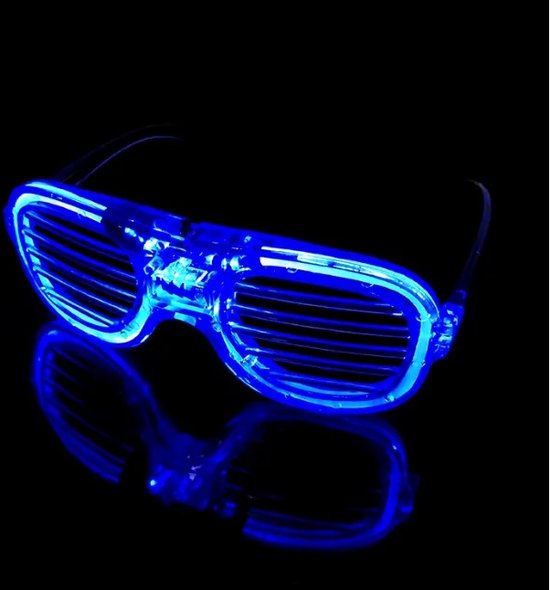 Festival bril - Feest bril - Carnaval - Spacebril - Blauw