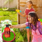 Relaxdays waterpistool brandweer - 3 l tank - brandblusser speelgoed - water - kinderen