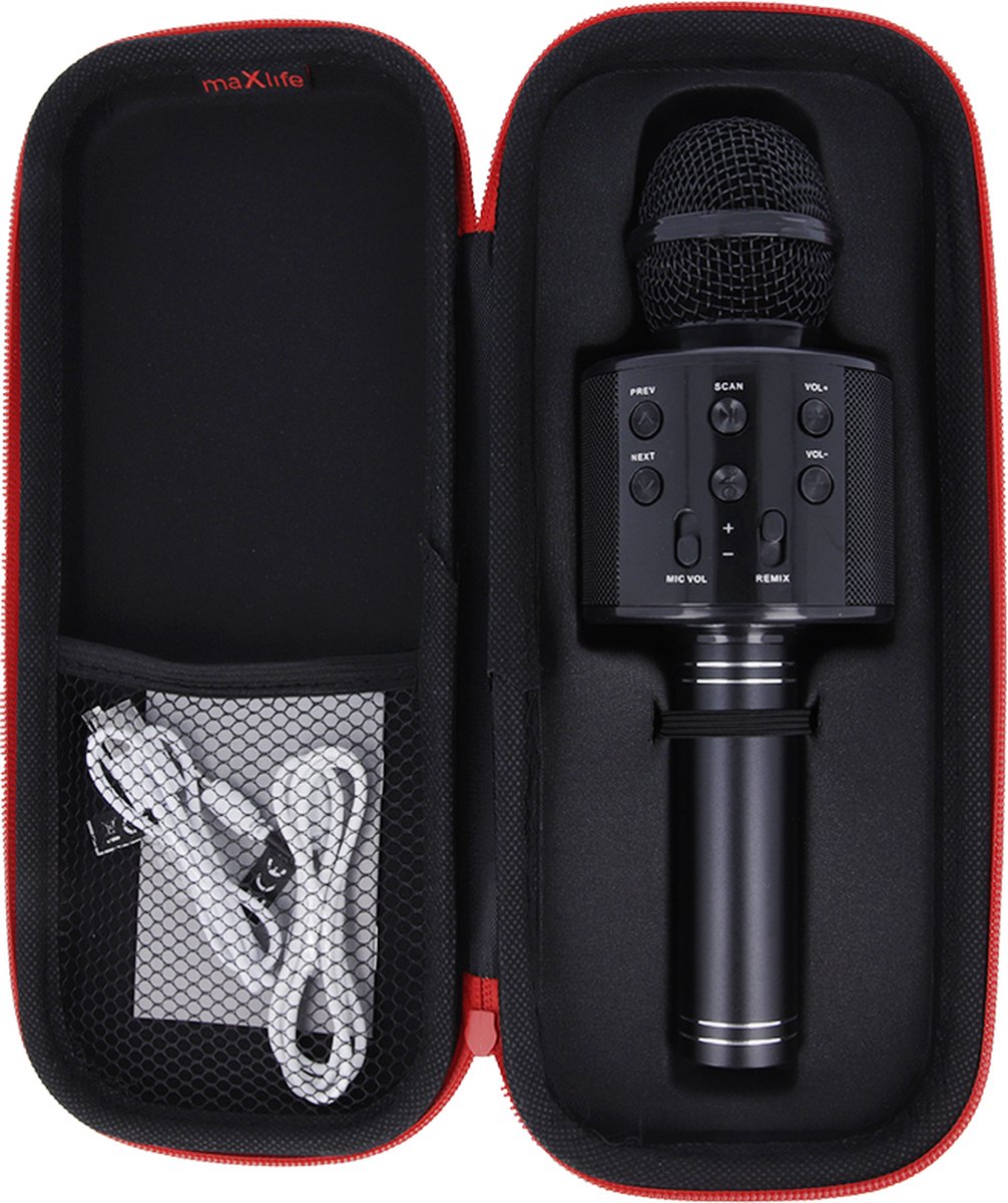 MaXlife OEM0200168 microfoon Zwart Karaokemicrofoon