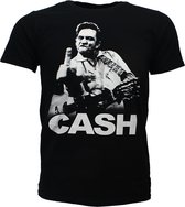 Johnny Cash T-Shirt Doigt du Milieu Zwart - Merchandise Officielle