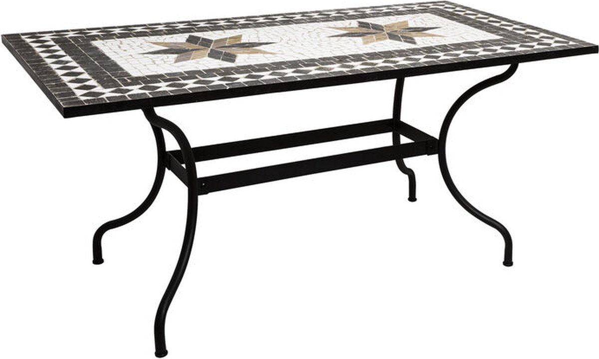 Atmosphera eettafel Kipos mozaïek 160x90x745 cm