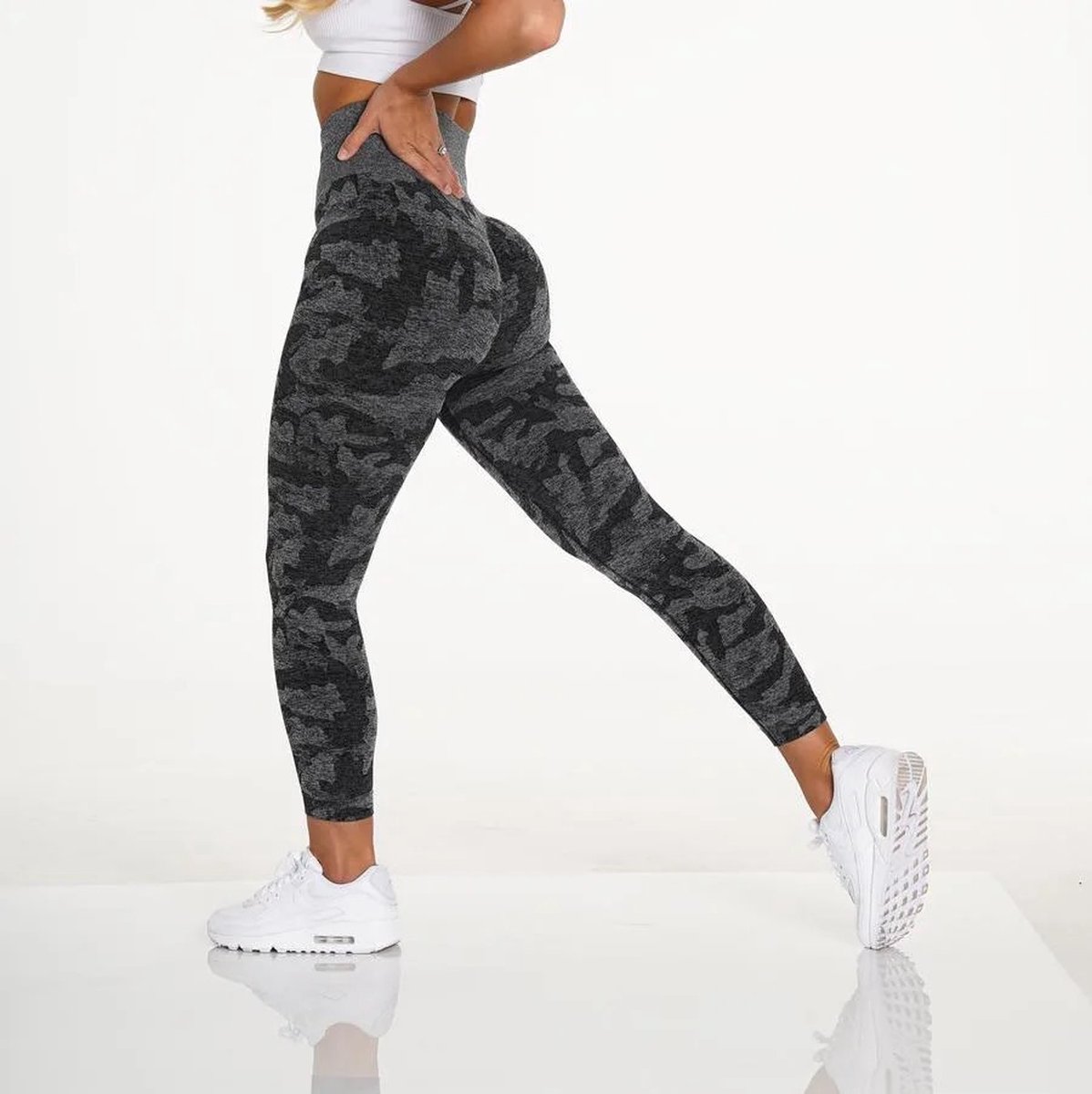 Sportlegging Dames Yoga Legging High Waist Legging Fitness Legging Yoga. bol