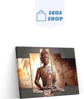 SEOS Shop ® Diamond Painting Volwassenen - Diamond Painting Kinderen - Diamond Painting Pakket Volledig - Buddha - 5 Luik