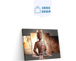 SEOS Shop ® Diamond Painting Volwassenen - Diamond Painting Kinderen - Diamond Painting Pakket Volledig - Buddha - 5 Luik