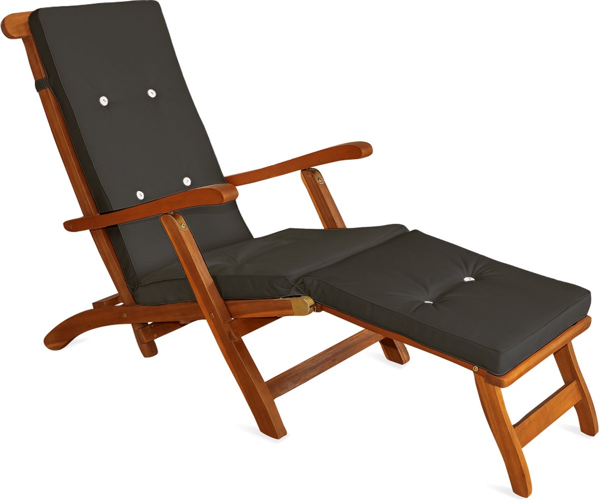Casaria Ligstoel - FSC®-gecertificeerd Acacia - 167x56 x92 cm Bruin