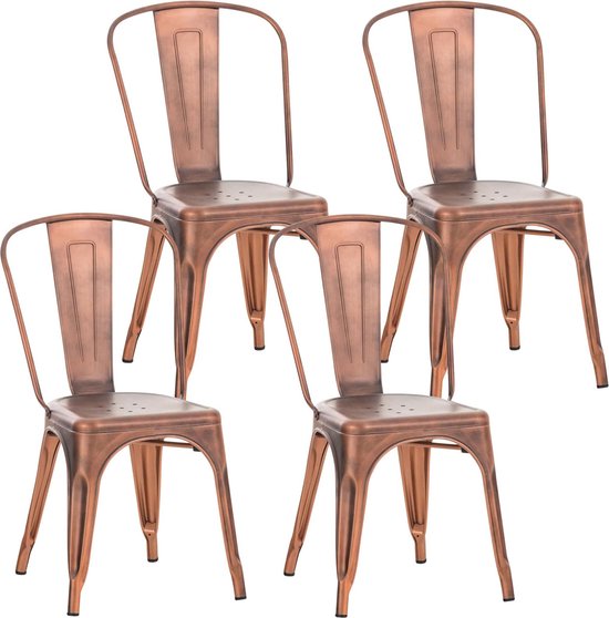 CLP Benedikt Set van 4 stoelen koper
