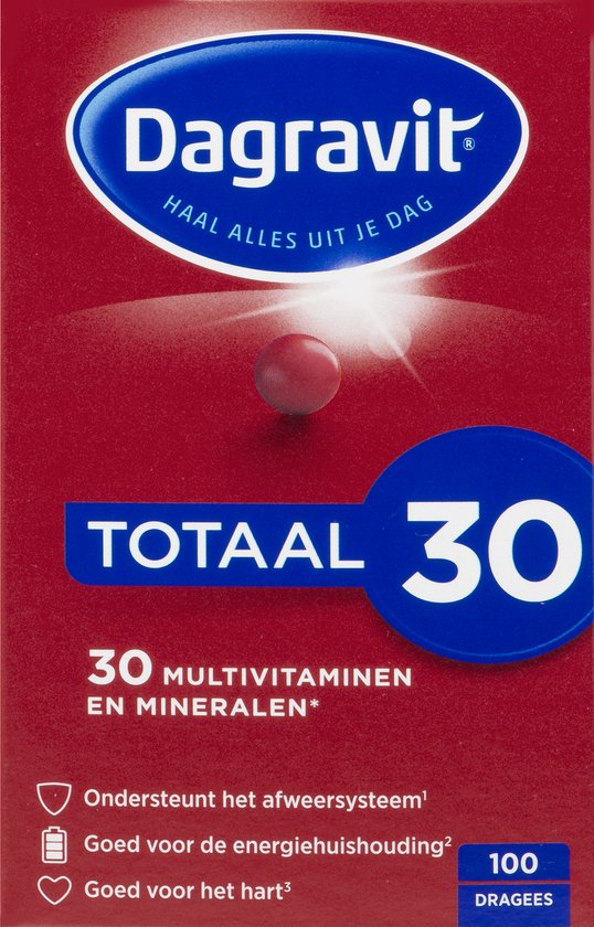Dagravit Totaal 30 - Vitaminen - 100 dragees