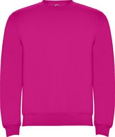 Fuchsia unisex sweater Clasica merk Roly maat M