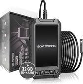 SightStrong - Endoscope industriel avec double caméra - Caméra d'inspection professionnelle - Écran 5,0 POUCES - Micro SD 32 Go inclus - Câble de 10 mètres