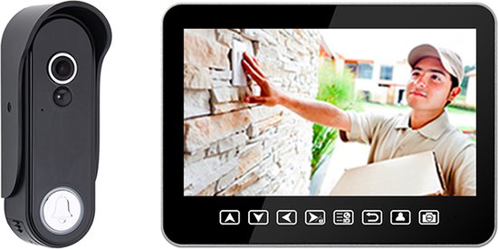 Doorsafe 4600 PRO - HD draadloze camera deurbel + scherm - accu/stroom -  100% Privacy,... | bol.com
