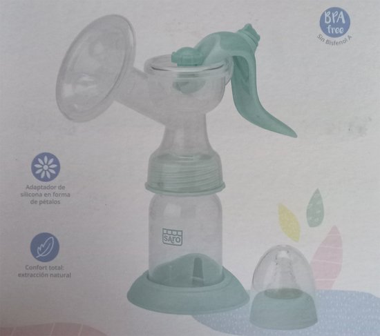  - Saro - borstkolf - handkolf - voor moedermelk - 120 ml - BPA vrij