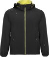 Soft shell jas Zwart / Geel Siberia merk Roly maat L