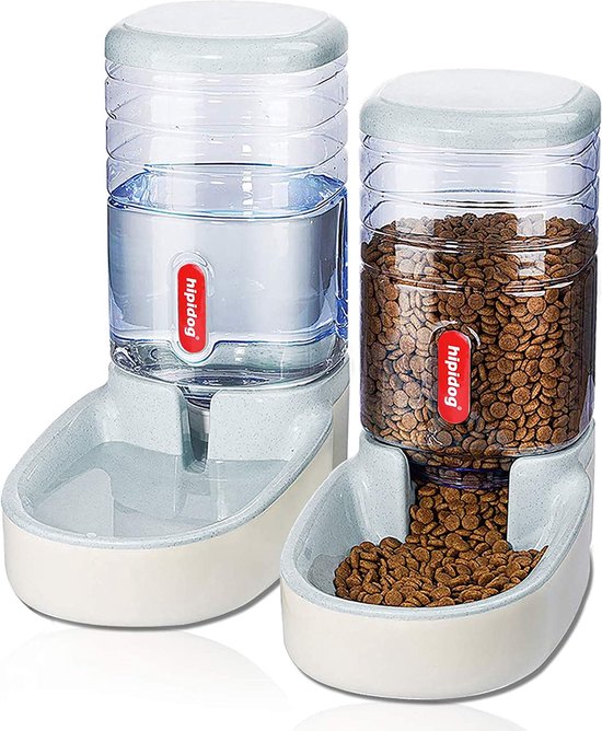 NKECOBJI Zwaartekracht voer- en waterdispenserset, automatische NKECOBJI Zwaartekracht voer- en waterdispenserset, automatische