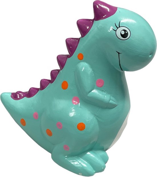 Bambino Verzilverde Dinosaurus Spaarpot - Schattig Baby & Doopcadeau