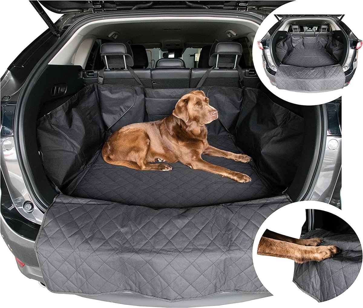 fixcape Doggy Comfortabele combi SUUV beschermmat hondendeken kofferbakbescherming kofferbakdeken beschermdeken auto kofferbak hond zijbescherming antislip