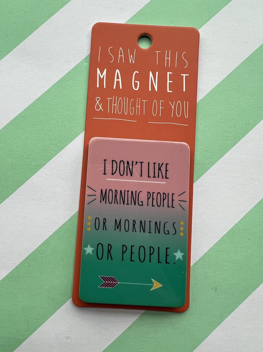 Koelkast magneet - Magnet - Morning people - MA175