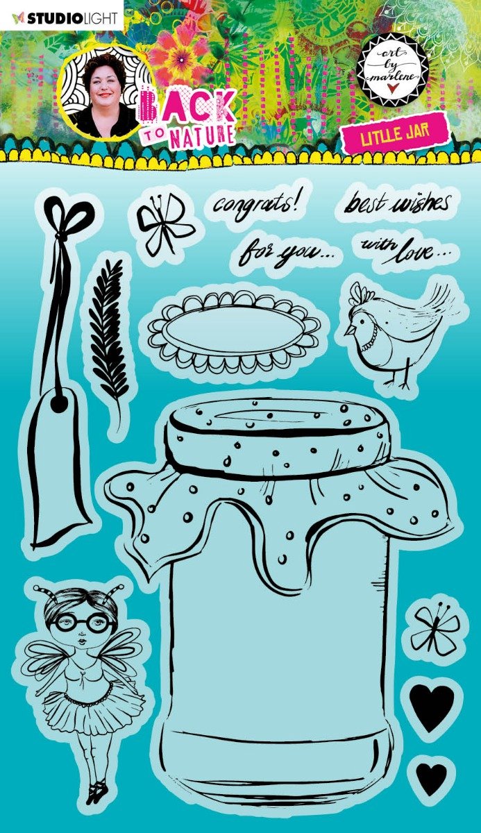 Clear stamps ABM Back to nature - Little jar nr. 148