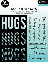 Studio Light Essentials Mask & Stamp Hugs Sentiments