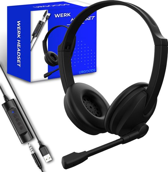 Headset met Microfoon voor Laptop en PC - Business Headset - Koptelefoon  voor Video... | bol.com