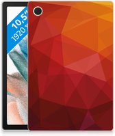 Back Cover geschikt voor Samsung Galaxy Tab A8 2021/2022 Polygon Red