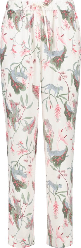 Hunkemöller Dames Nachtmode Pyjama broek Woven - Wit - maat XL
