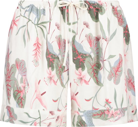 Hunkemöller Dames Nachtmode Pyjama shorts - Wit - maat S