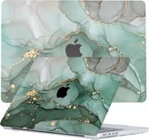 Lunso Geschikt voor MacBook Pro 16 inch M1/M2 (2021-2023) cover hoes - case - Green Maeve