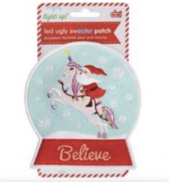 DCI Make Your Own Magic Instant Christmas LED Ugly Sweater Patch LED