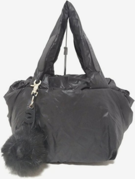 See By Chloé Shoulder Tote Bag Polyester Leather Black Joy Rider