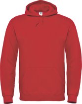 Cotton Rich Hooded Sweatshirt B&C Collectie maat XL Rood