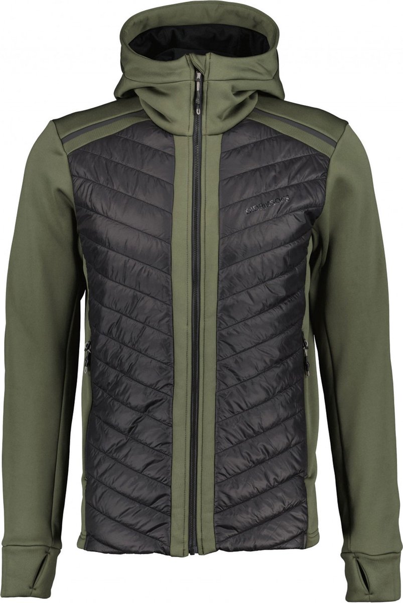 Didriksons ZUKO USX FULLZIP Heren Outdoorjas Deep Groen