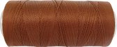 Macramé Koord - BRUIN / BROWN - #389 - Waxed Polyester Cord - Klos ca. 173mtr - 1mm Dik