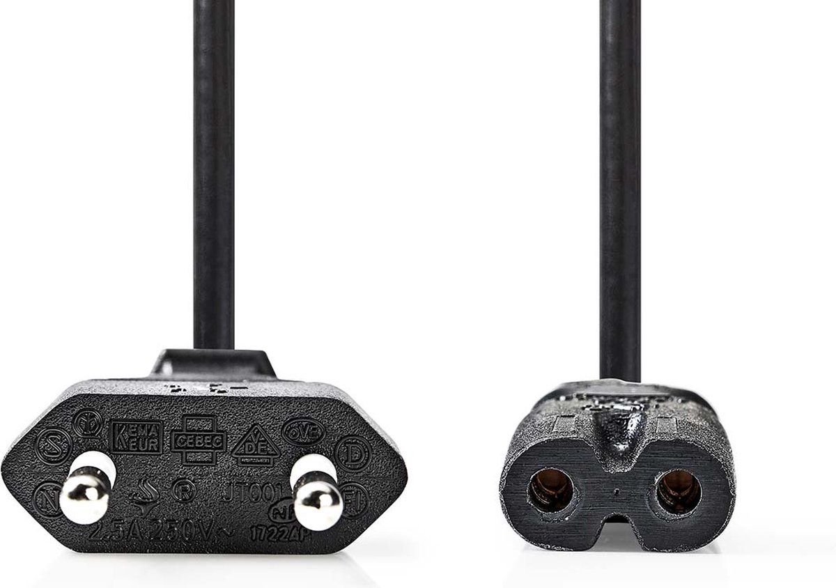 GO SOLID! ® Netsnoer geschikt voor JBL PartyBox 100 110 200 300 310 710 1000 On-The-Go Speaker 1.8 meter – foto 3