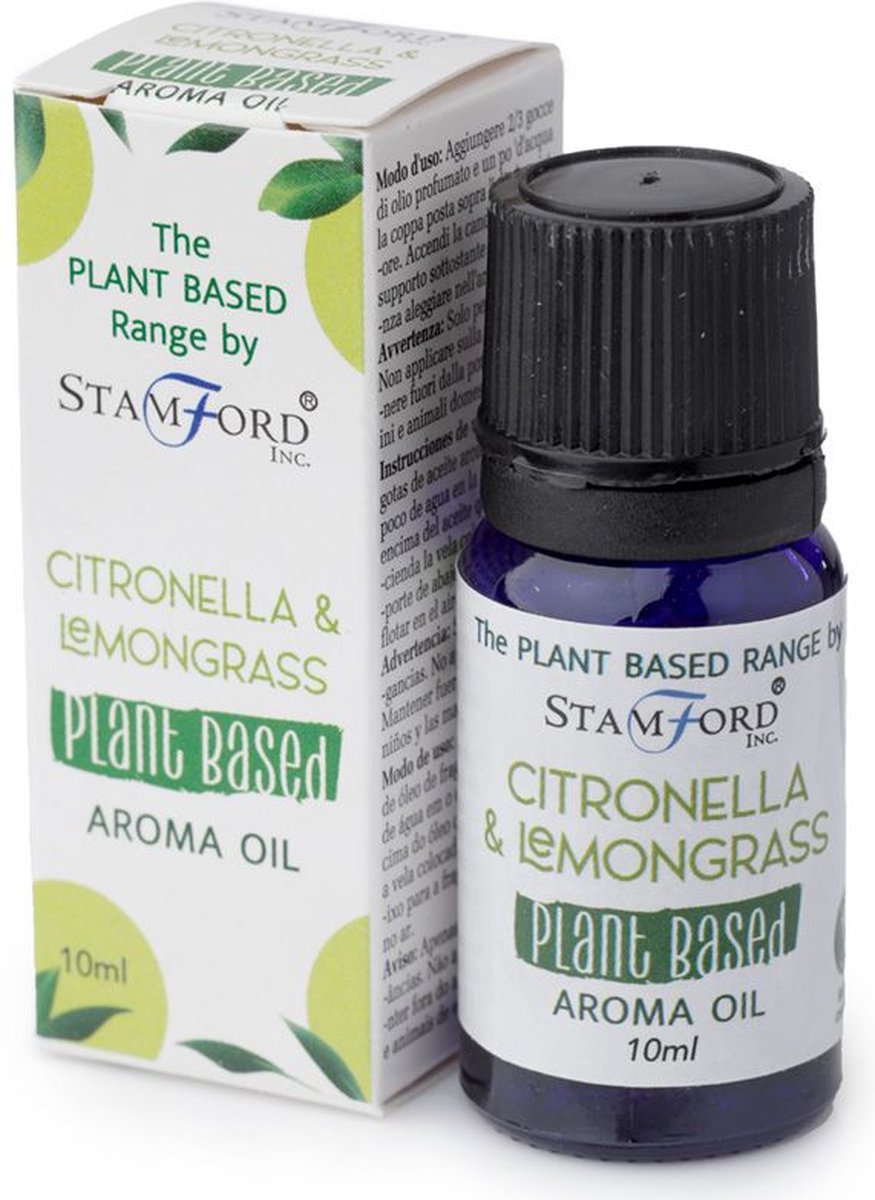 Goedkoopste Plantaardige Aroma Geurolie - Citronella & Citroengras - 10ml - Geurolie Voor Aroma Diffuser - Huisparfum