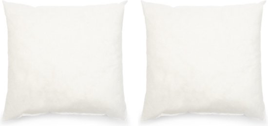 Riviera Maison Binnenkussen, Kussenvulling 50x50 - RM Recycled Inner Pillow - Wit - Set van 2 stuks