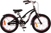 Vélo pour enfants Volare Miracle Cruiser - Filles- 16 pouces - Zwart Mat - Prime Collection