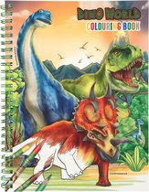 Depesche - Dino World kleurboek met kleurpotloden