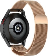 By Qubix - smartwatch bandje 20mm - Geschikt voor Garmin Vivomove 3 - HR - Luxe - Sport - Style - Trend - Milanese bandje - Champagne - rosé goud - Geschikt voor garmin bandje